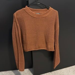 Wild Fable Cropped Copper Sweater